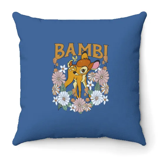 Bambi Tank, Bambi Flower Throw Pillows, Disney Bambi Tank
