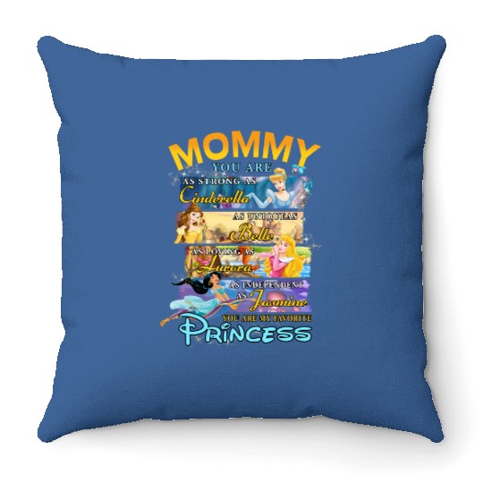 Discover Mommy My Favorite Disney Princess Throw Pillows