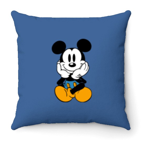 Mickey Sitting Final Pocket Throw Pillows, Retro Disney Throw Pillows