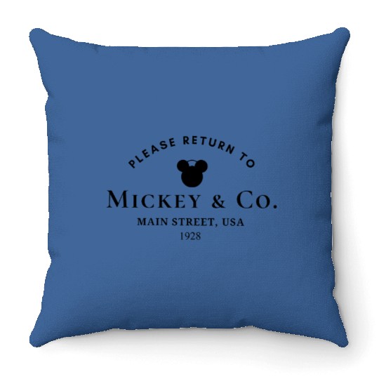 Discover Return to Mickey & Co Throw Pillows, Disneyworld Throw Pillows, Disney Trip Throw Pillows, 2023 Throw Pillows