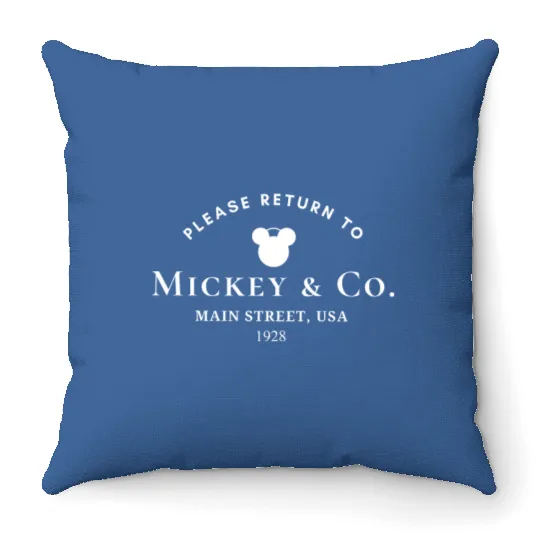 Return to Mickey & Co Throw Pillows, Disneyworld Throw Pillows, Disney Trip Throw Pillows, 2023 Throw Pillows