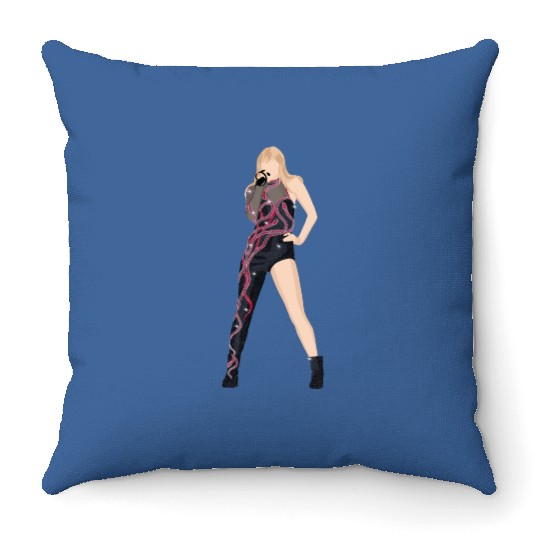 reputation eras tour Throw Pillows