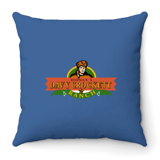 disneys davy crockett ranch hotel Throw Pillows