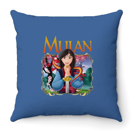 Disney Mulan Anime Mushu Cri-Kee Throw Pillows