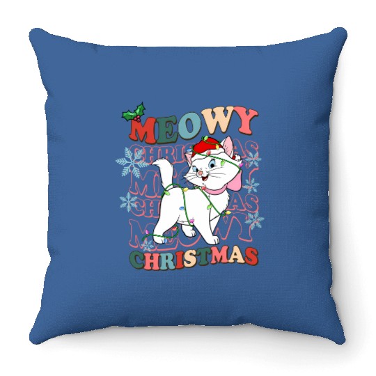 Disney Aristocats Santa Marie Cat Christmas Lights Costume Throw Pillows