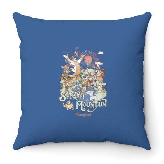 Disney Splash Mountain, Mickey And Friends Throw Pillows, Disney Mountain Throw Pillows