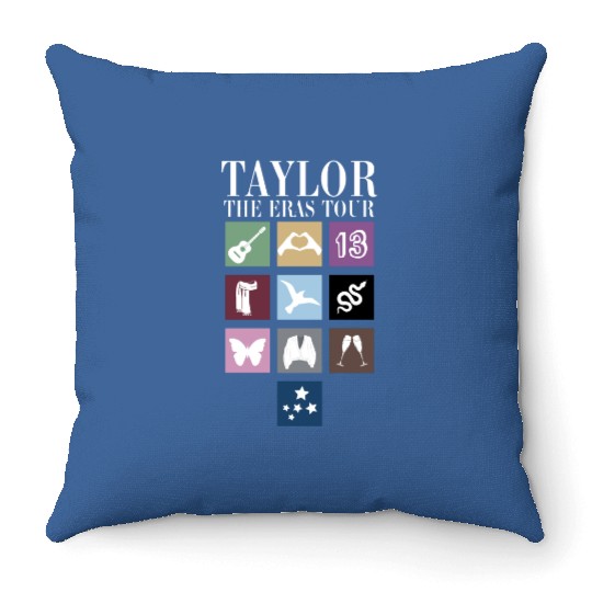 TS Eras Tour - taylorswift tour Throw Pillows