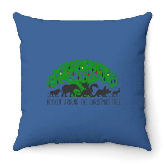 Disney Christmas , Animal kingdom Christmas shir Throw Pillows