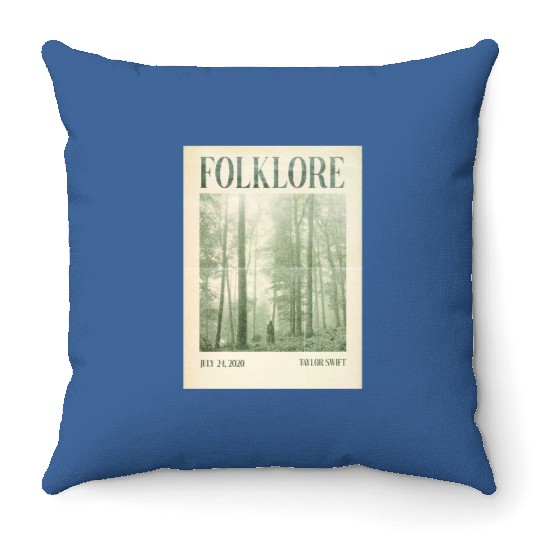 Discover Folklore Poster, Taylor Print Merch,Taylor Albums Wall Throw Pillows