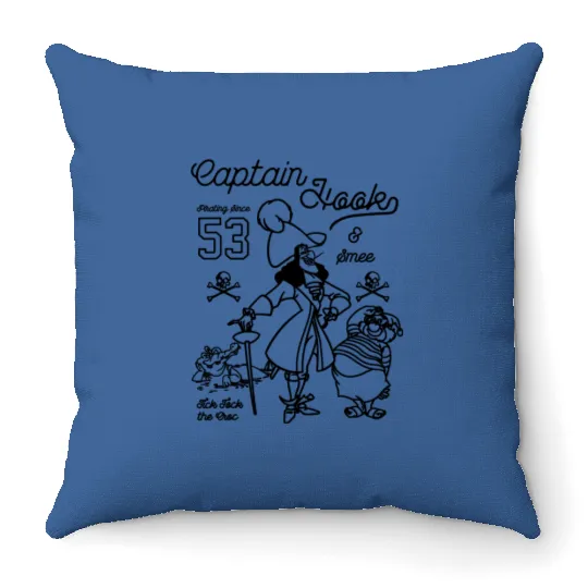 Disney Peter Pan Captain Hook And Mr. Smee Throw Pillows
