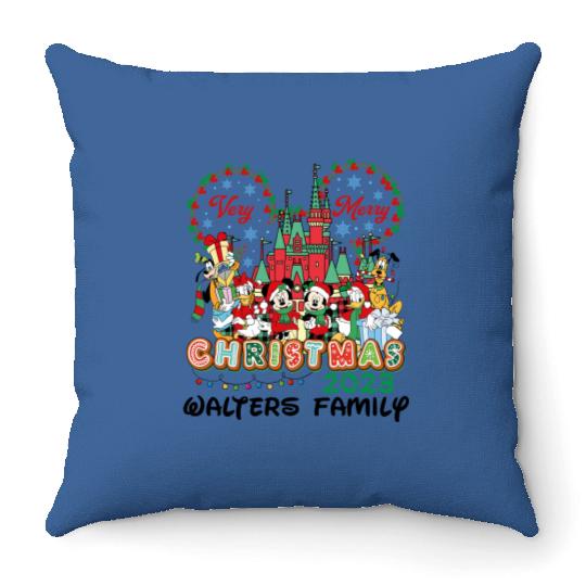 Disney Christmas 2023 Throw Pillows, Disney Christmas Matching Throw Pillows, Disney Custom Throw Pillows