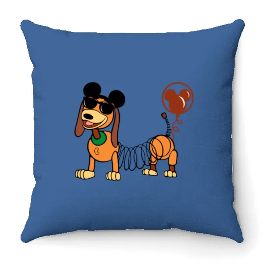 Toy Story Slinky Dog Throw Pillows, Disney Toy Story Throw Pillows, Mickey Ears Slinky Dog