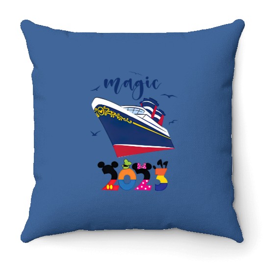 Disney Magic Cruise family Throw Pillows 2023, Cruise Throw Pillows, Disney cruise family Throw Pillows