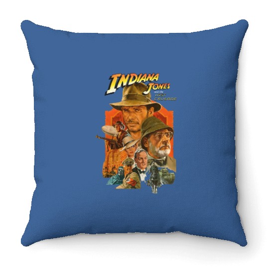 Vintage Indiana Jones Adventure Disneyland 1995 Throw Pillows, Indiana Jones Throw Pillows