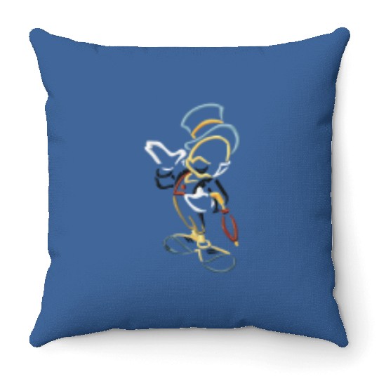 Jiminy Cricket Pinocchio Disney Embroidered Throw Pillows