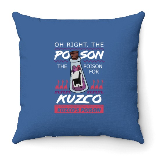 Retro The Poison For Kuzco Throw Pillows / The Emperor's New Groove Disney Throw Pillows