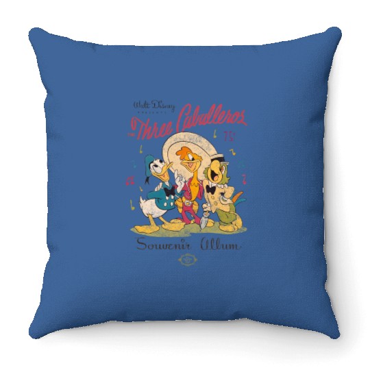 Disney Three Caballeros Mexico Throw Pillows, Donald Duck Jose Carioca Panchito Friends Throw Pillows