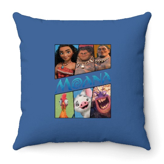 Disney Moana Group Shot Panels Throw Pillows