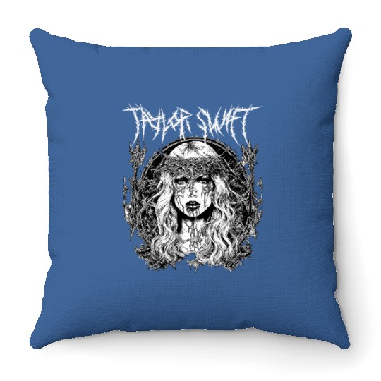 Discover Death Metal Taylor Throw Pillows
