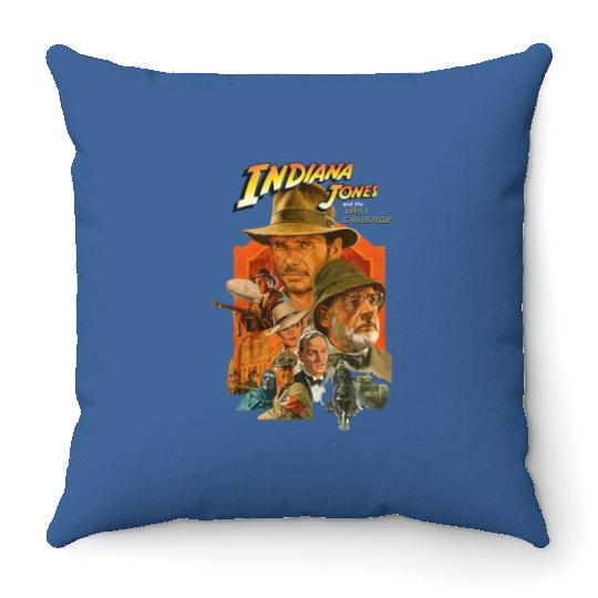Vintage 90s Indiana Jones Adventure Disneyland 1995,Indiana Jones Throw Pillows, Vintage Disney Movie Throw Pillows