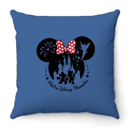 Making Disney Memories Throw Pillows, Disneyland Family Vacation, Disneyworld Throw Pillows
