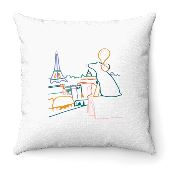 Remy Throw Pillows, Ratatouille Throw Pillows, Epcot Throw Pillows, Disney Vacation Throw Pillows