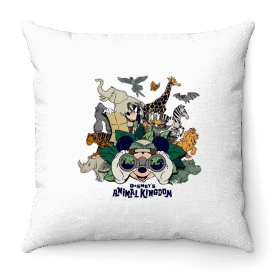 Disney Animal Kingdom Tank, Mickey Safari Tank, Disney Safari Trip Tank, Safari Mode Throw Pillows
