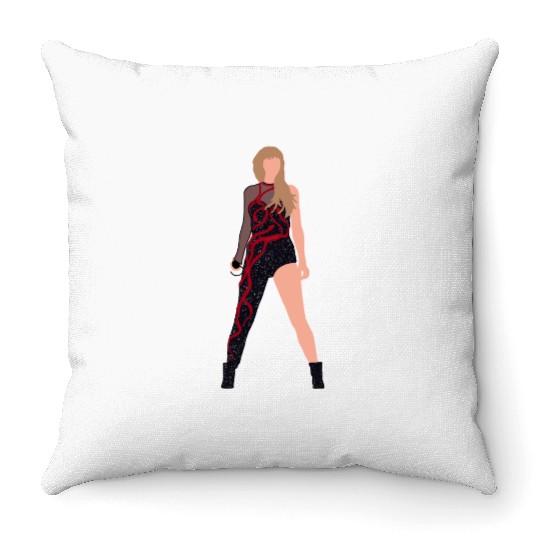 TaylorSwift Eras Tour Night One Reputation Glendale Arizonaa Throw Pillows