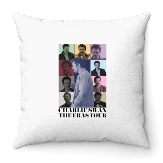 Charlie Swan Eras Tour Throw Pillows