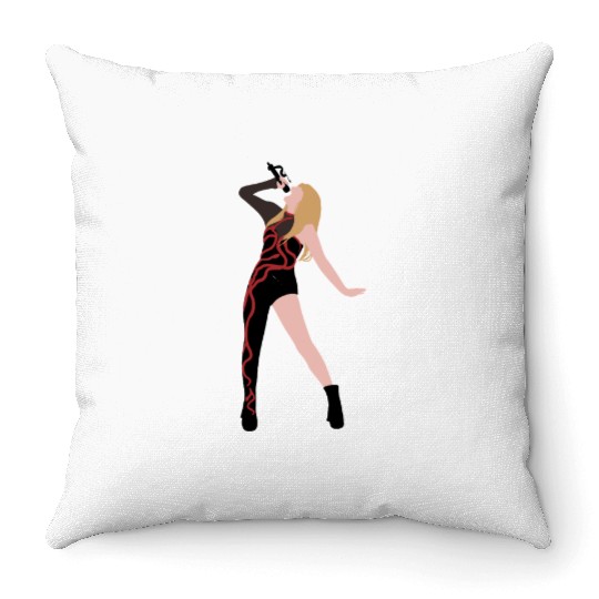 Eras tour reputation Throw Pillows