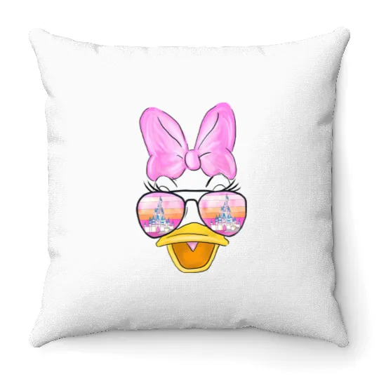 Vintage Daisy Duck Throw Pillows, Disney  Throw Pillows