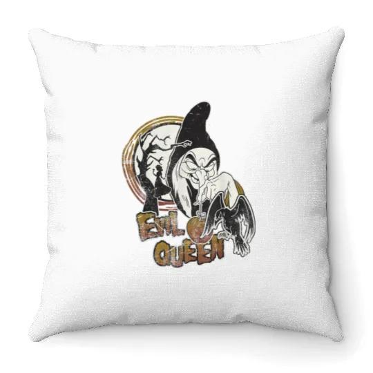 Disney Snow White Witch Poison Apple Graphic Throw Pillows, Princess Snow White Throw Pillows, Vintage
