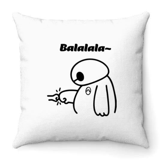 BaLaLaLa Disney Baymax Throw Pillows, Baymax Disney Throw Pillows, Baymax Throw Pillows, Disney Trip Throw Pillows, Disney Gift