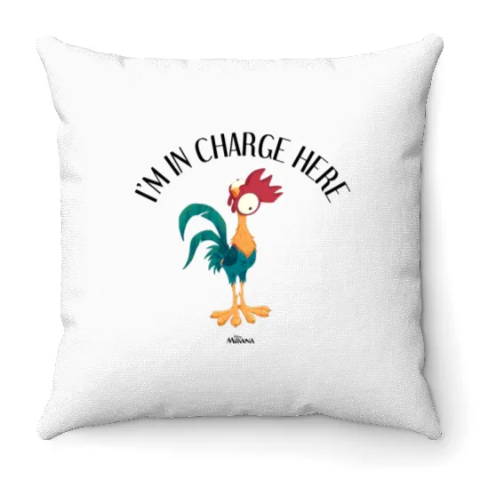 Disney Moana Hei Hei I'm In Charge Here Throw Pillows