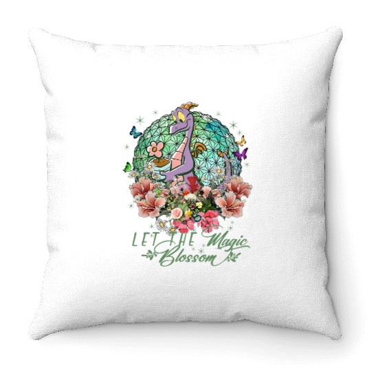 Disney Epcot Figment Topiaries Throw Pillows
