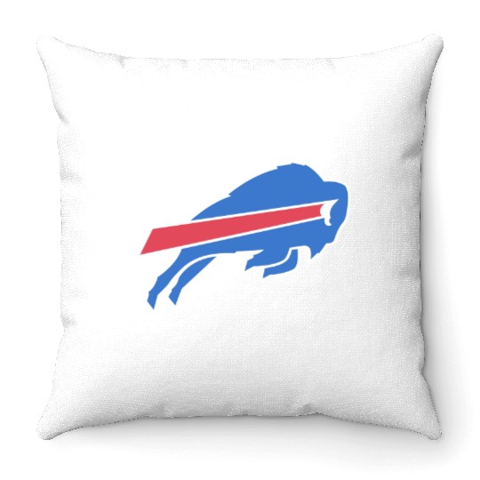 Josh Allen Royal Buffalo Bills Big & Tall Player Name & Number Throw Pillow