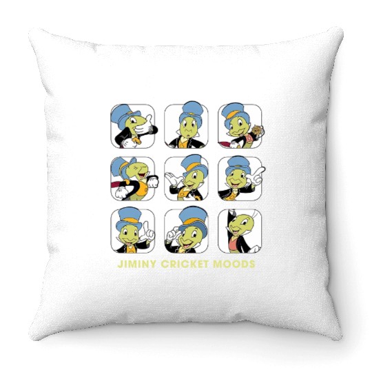 Disney Jiminy Cricket Moods Throw Pillows
