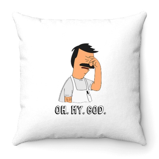 Bob's Burgers Oh My God Throw Pillows