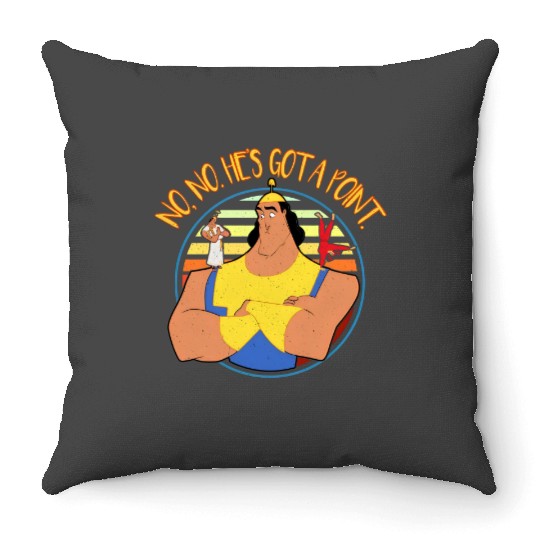 Disney The Emperors New Groove Krock Angel & Devil Quotes Retro Throw Pillows, WDW Holiday  Throw Pillows