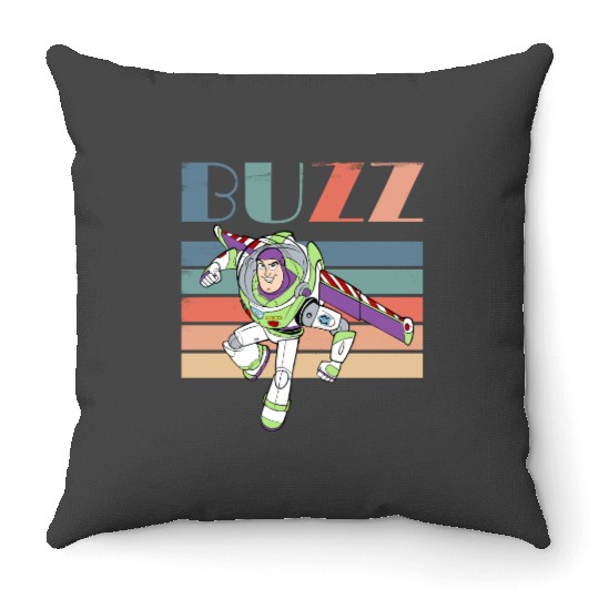 Retro Toy Story Buzz Lightyear  Throw Pillows, Disney Toy Story Crew Throw Pillows