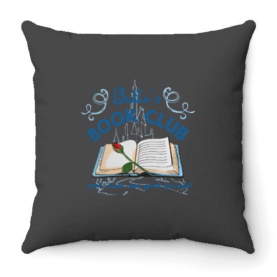 Disney Princess Belle Book Club Throw Pillows, Disney Beauty and The Beast Throw Pillows, Disney Vacation Throw Pillows, Disney Girl Trip, Disney Throw Pillows
