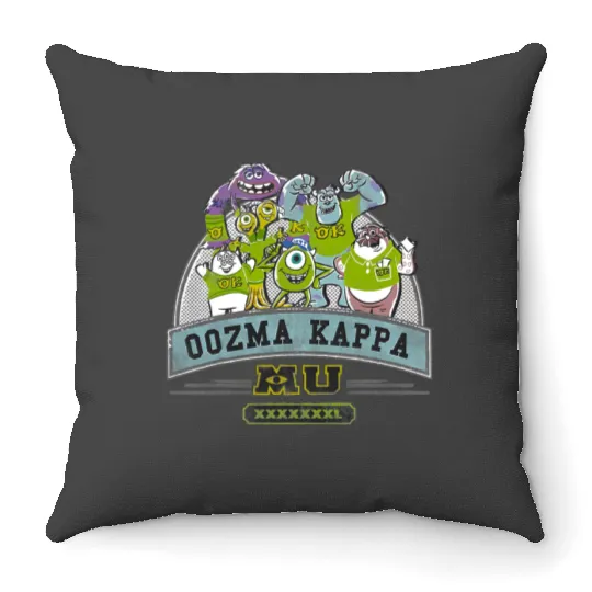 Disney Pixar Monsters University Oozma Kappa Group Retro Throw Pillows
