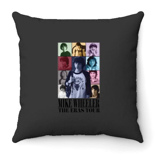 Eras Tour Mike Wheeler Throw Pillows