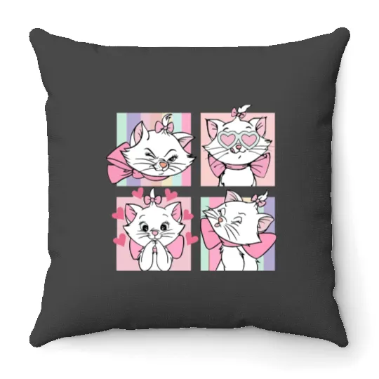 Disney Marie Aristocats, Cat Lover, Marie Aristocats Throw Pillows