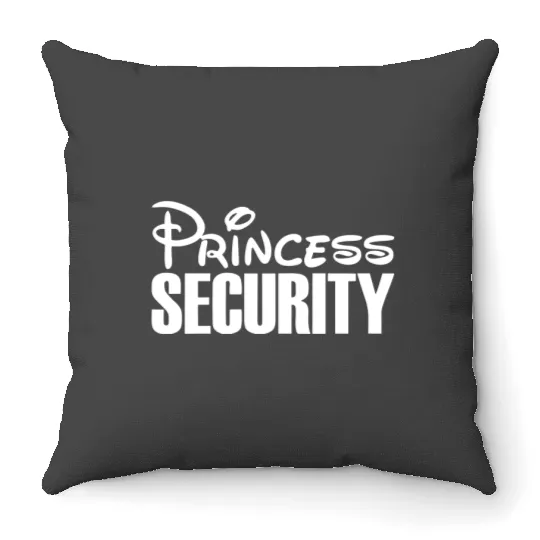 Disney Princess Security Disney Throw Pillows, Disney Dad Throw Pillows