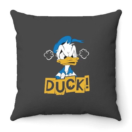 Disney Angry Donald Duck Throw Pillows