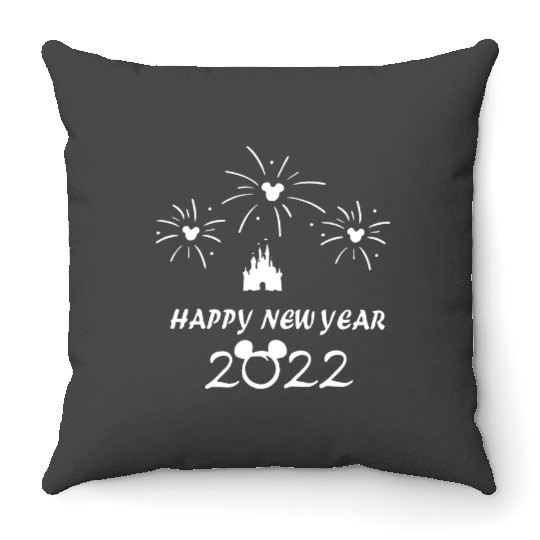 Happy New Year 2022  Disney New Year Fireworks Throw Pillows