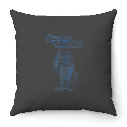 Disneyss The Muppets Sam Eagle You Are All Weirdos Vintage Throw Pillows