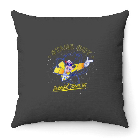 Disney A Goofy Movie Powerline Stand Out World Tour '95 Throw Pillows