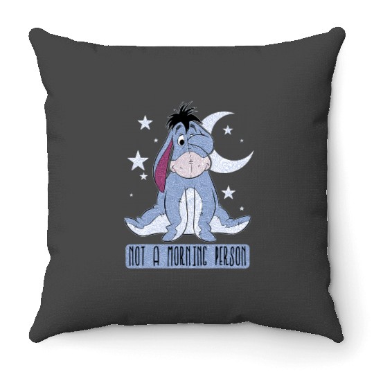 Disney Winnie The Pooh Eeyore Not A Morning Person Short Sleeve Throw Pillows